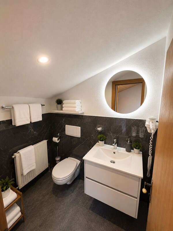 Badezimmer mit WC im Appartment 3