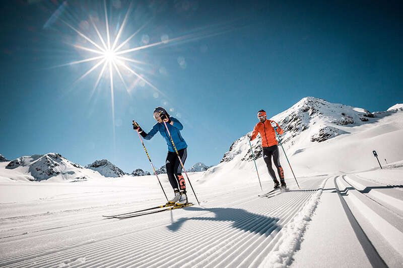 Langlaufen am Pitztaler Gletscher