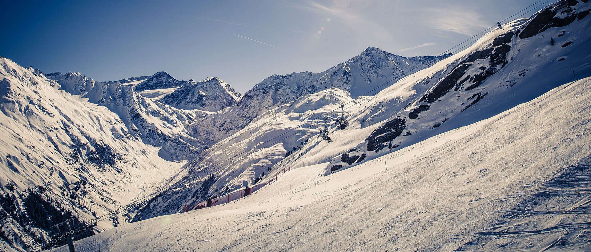 Rifflsee Bergbahn im Winter im Pitztal