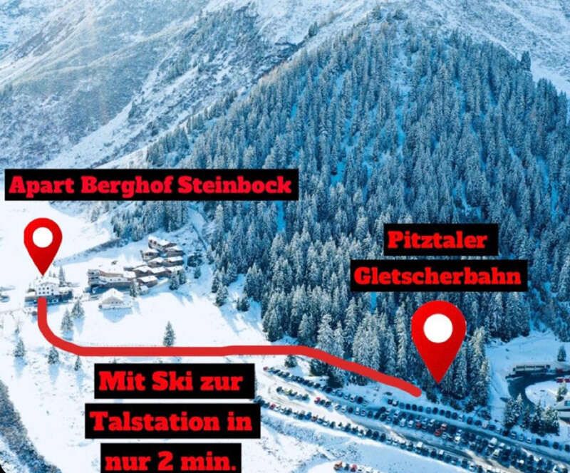 Lage vom Apart Berghof Steinbock im Pitztal